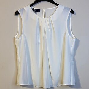 Jones New York Collection White Sleeveless Top Size 16